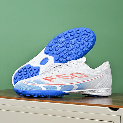 Nouvelles chaussures de football pour hommes, chaussures de sport respirantes, antidérapantes, de haute qualité, pour matchs en plein air, chaussures de football de salle, haute tige, ultralégères
