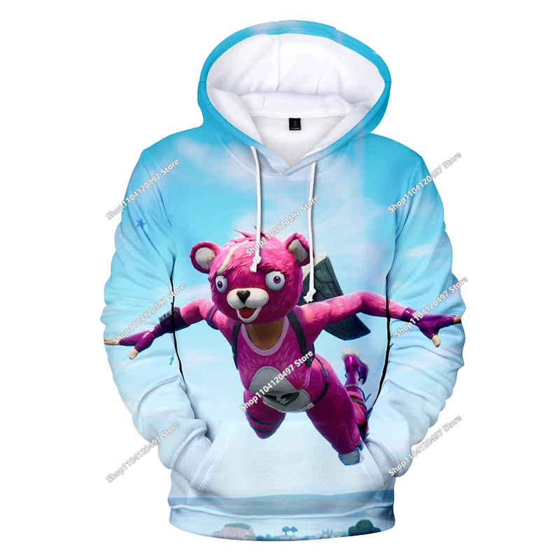 2025 3D New Children's Anime Fortnite Printed Sweater Series Pullover Generation Tide Brand Hoodie Gift