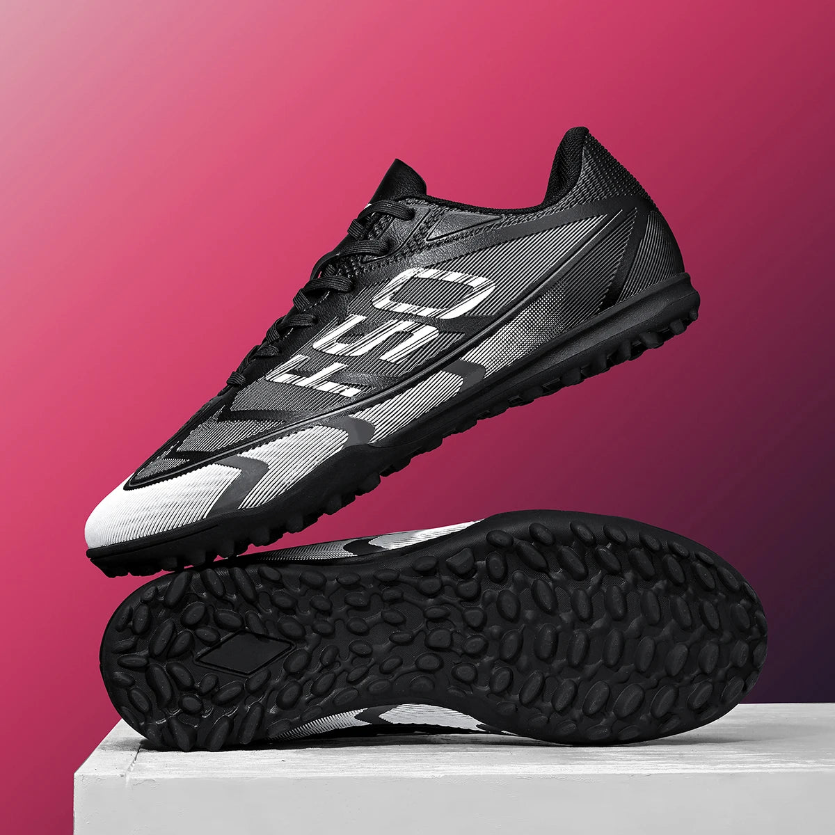 Zapatillas de fútbol ligeras para hombre TF con tacos para exteriores, resistentes al desgaste y antideslizantes