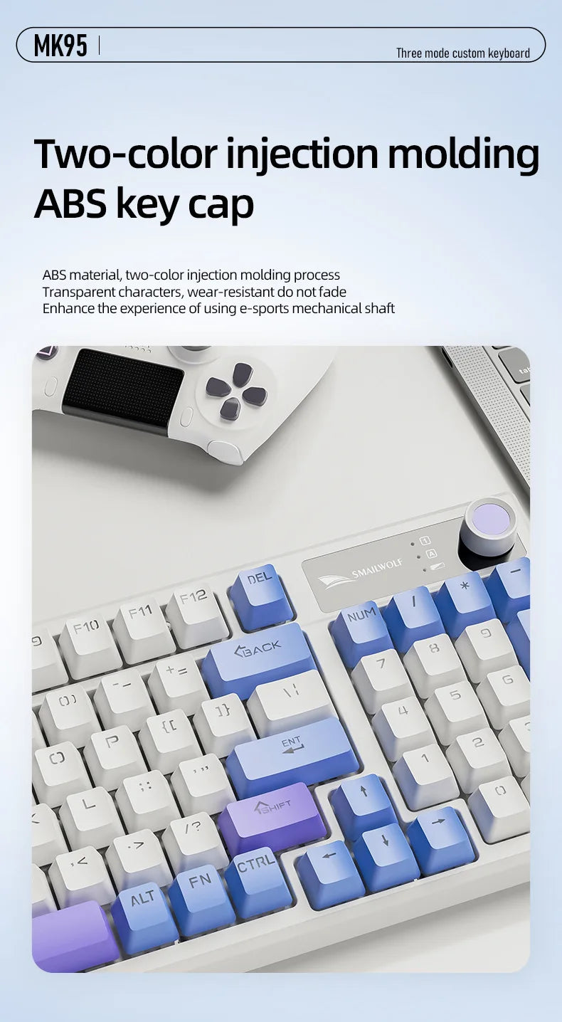 Spanish Mechanical Keyboard Spanish Russian Arabic Korean Thai Gaming Keyboard 95 Key Layout Backlight Type C With Numpad SK15