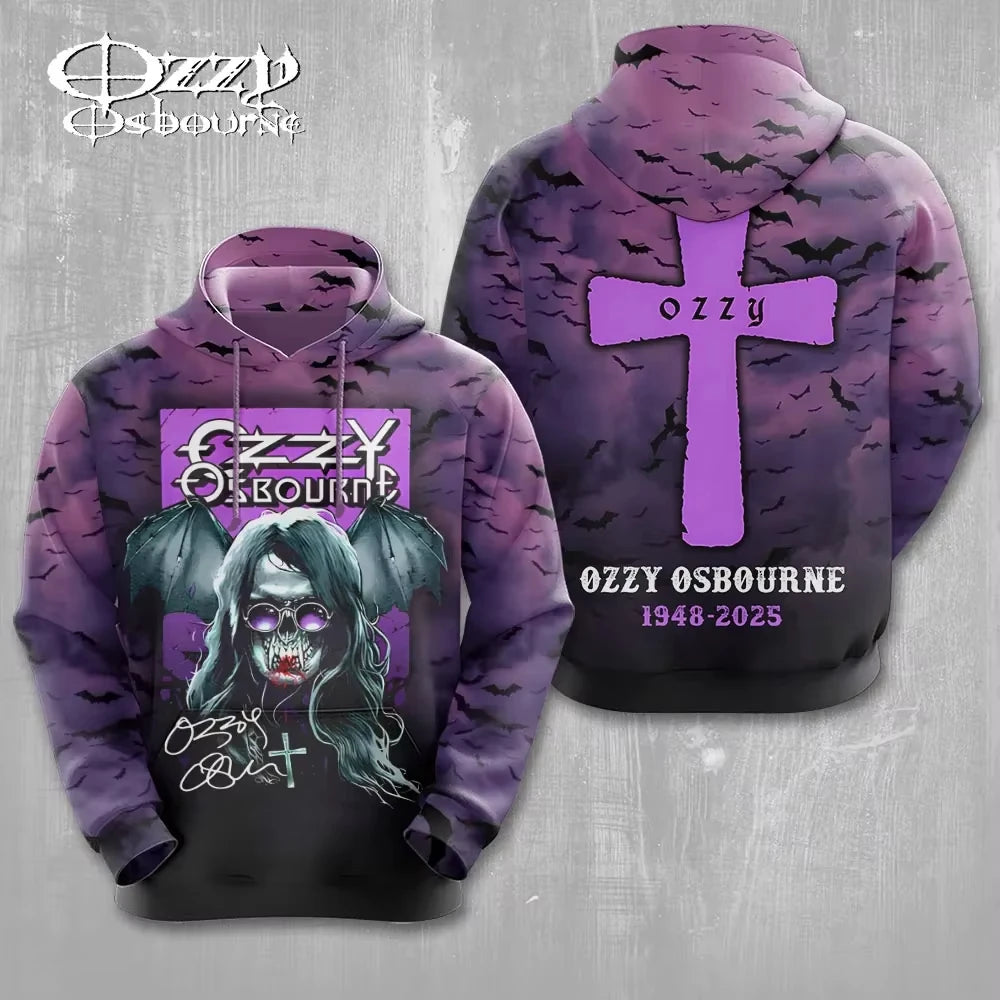 Men's Hoodie New Rock Ozzy Osbourne Band 3d Print Hoodies Men Women Fashion Street Hoodie Sweatshirt Women Coat Hip Hop Sudadera