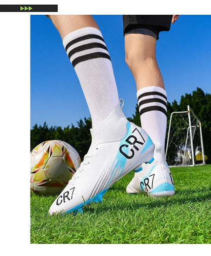 Nouvelles chaussures de football pour hommes, chaussures de soccer de haute qualité, crampons, chaussures de futsal professionnelles pour femmes, vente chaude, baskets unisexes ultra-légères TF/FG