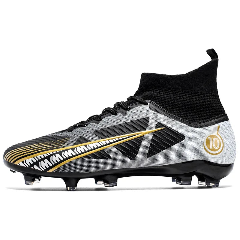 TaoBo grande taille 46 chaussettes à Tube haut chaussures de Football enfant femmes taille 33 34 baskets de Football crampons formation Sport chaussures de gazon à pointes