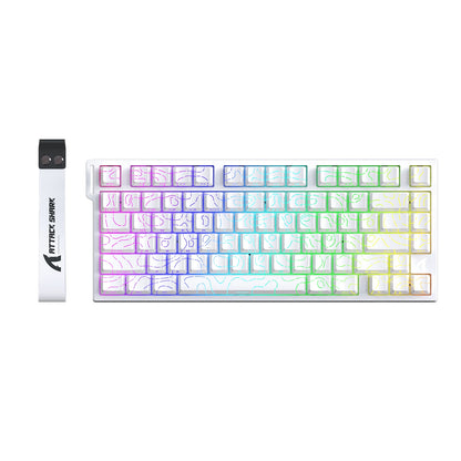 Attack Shark R82HE Wired RGB Magnetic Switch Keyboard, 256K Scan Sampling Rate, 0.005RT Accuracy 8K Return Rate