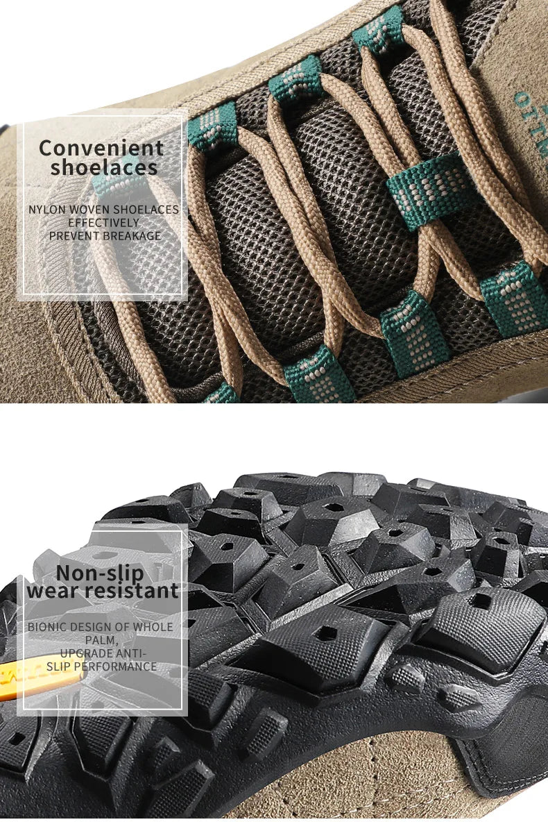 Scarpe da trekking HUMTTO da uomo, sneakers invernali di lusso firmate per arrampicata e trekking, scarpe da uomo in pelle per sport outdoor e lavoro 110282A