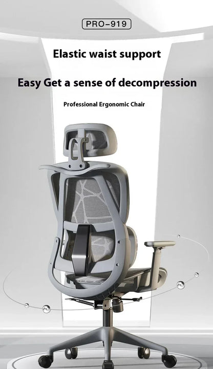 Gaming Chair Office Desk Ergonomic Computer Adjustable Armrests 3D Headrest Chair Lift Chair Back  Can Tilt Back with Foo Pedals