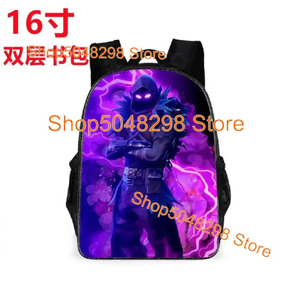 Astuccio grande in canvas kawaii per penne e matite, per ragazzi e ragazze, stampa Fortnite, articoli scolastici, cancelleria, regalo di compleanno per adolescenti