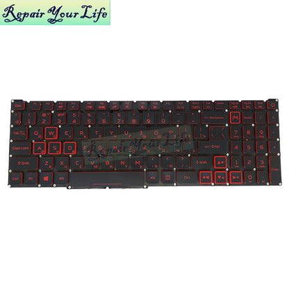 PT-BR Brazil US RU backlit keyboard For Acer Nitro 5 AN515-54 AN515-43 AN517-52 AN517-51 AN517-54 AN715-51 Spain LA IT TR GR FR