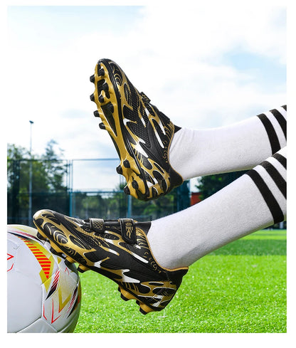Kinder-Fußballschuhe für die Schule, professionelle Fußballstollen für Rasen, Trainings-Sportschuhe für Jungen, Outdoor- und Futsal-Fußballschuhe 28-38