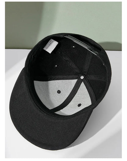 Engros 40 farver Justerbare flade snapback-kasketter med skygge Dame Mode Polyester Enfarvet baseballkasket Herre Hiphop Blank Sportskasket
