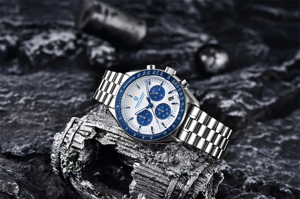 PAGANI DESIGN 2026 New Moon Watch For Men Quartz Multifunction Chronograph Sports Mens Watches Top Brand Luxury Sapphire Mirror