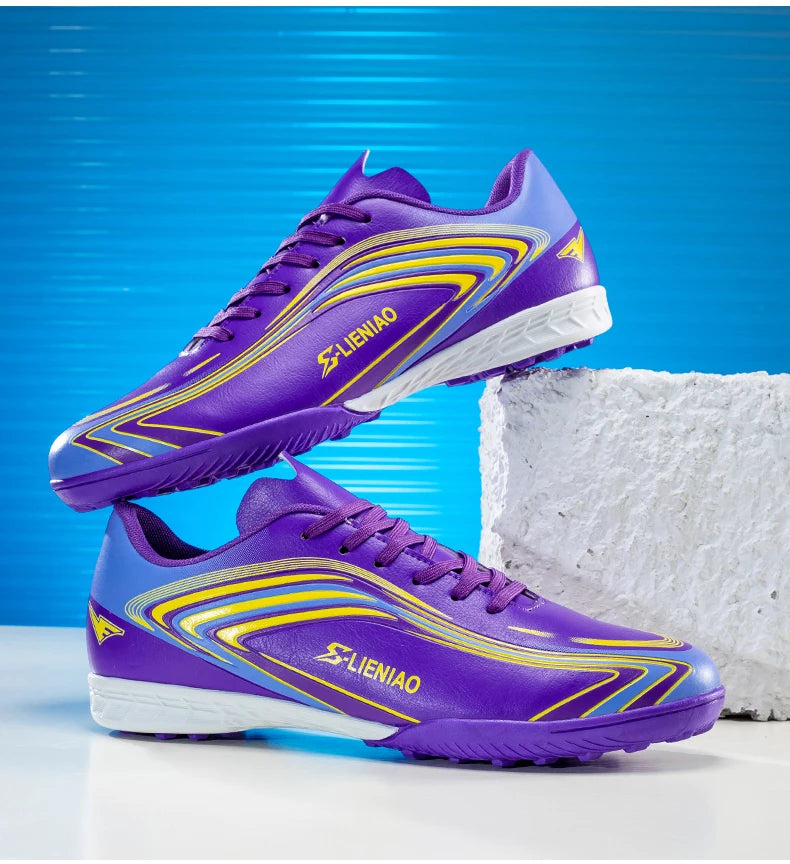 Nouvelles chaussures de football pour hommes, crampons de terrain antidérapants, chaussures de football pour l'entraînement, baskets de haute qualité, futsal, intérieur, vente chaude, extérieur