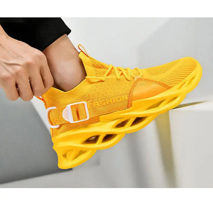 Modieuze paarse casual sneakers in de aanbieding voor dames en heren – Blade hardloopschoenen, grote maat 48, lichte ademende sportschoenen voor heren, mesh sneaker