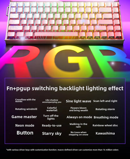 New AULA HERO 84HE 8K INSTOCK Magnetic Switch Gaming Keyboard E-sport Custom RGB Mechanical Keyboard Ergonomics Game Accessories
