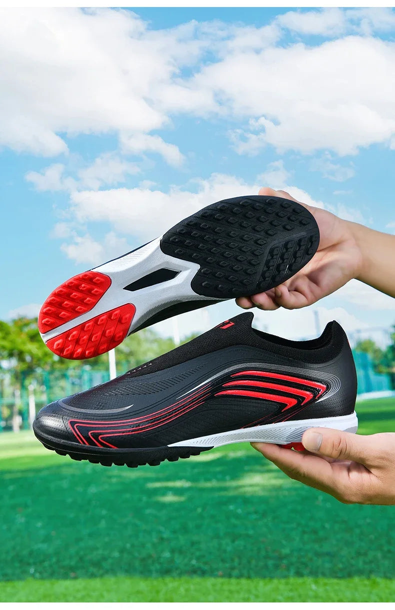 Nouvelles chaussures de football pour hommes TF/FG, chaussures de football professionnelles de haute qualité, chaussures de futsal unisexes pour femmes, vente chaude, crampons ultralégers, baskets.