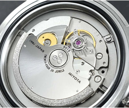 San Martin 37,5 mm 40 mm emajlirana ura z vzorcem spirale in vrtinca za moške, luksuzna potapljaška ura, Miyota 9015, avtomatski mehanski mehanizem, vodoodporna do 200 m, SN0148