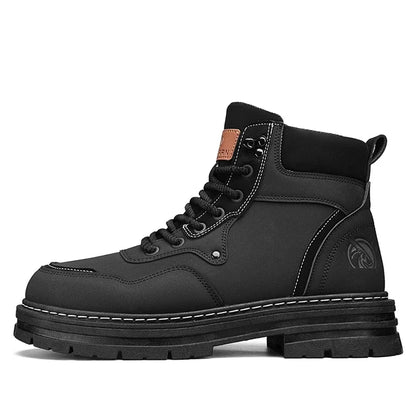 Hommes bottes 2025 chaussures décontractées hiver plate-forme en cuir concepteur de luxe Chelsea Cowboy travail en plein air sécurité cheville baskets