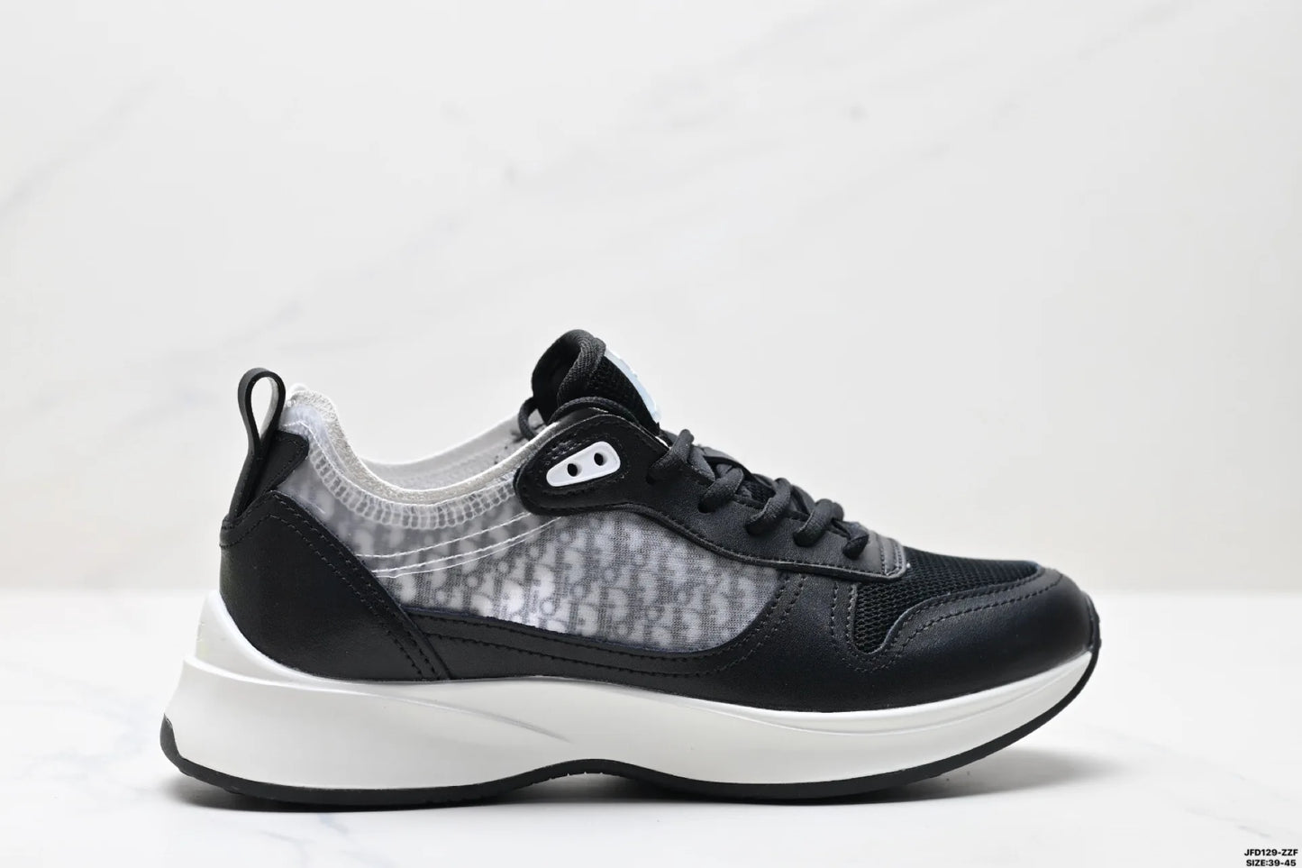 Low-Top Casual Men's Sneakers Fashionable Sport Shoes Comfortable Walking Shoes Men's Footwear Breathable Leather Upper