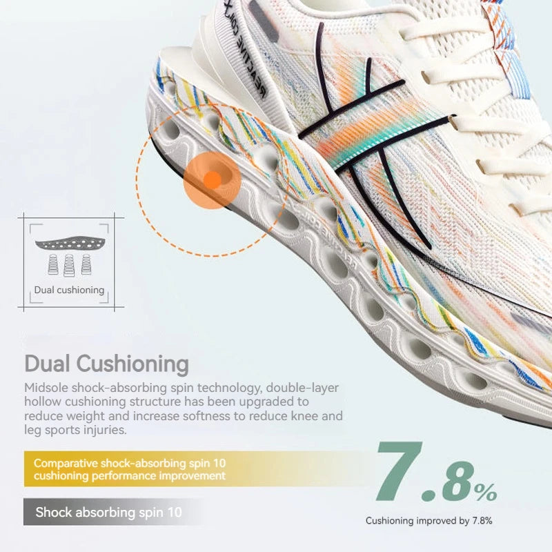 Xtep Reactive Coil 11.0 -juoksukengät miehille – kesäurheilukengät, iskuja vaimentavat, kimmoisat ja pehmeät sneakerit 976219110026