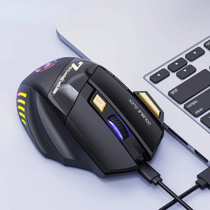 GW 2.4G and Bluetooth Wireless Mouse Silent Rechargeable Breathing Light 7 Keys DPI Adjustable Optical Sensor Mouse Game Office