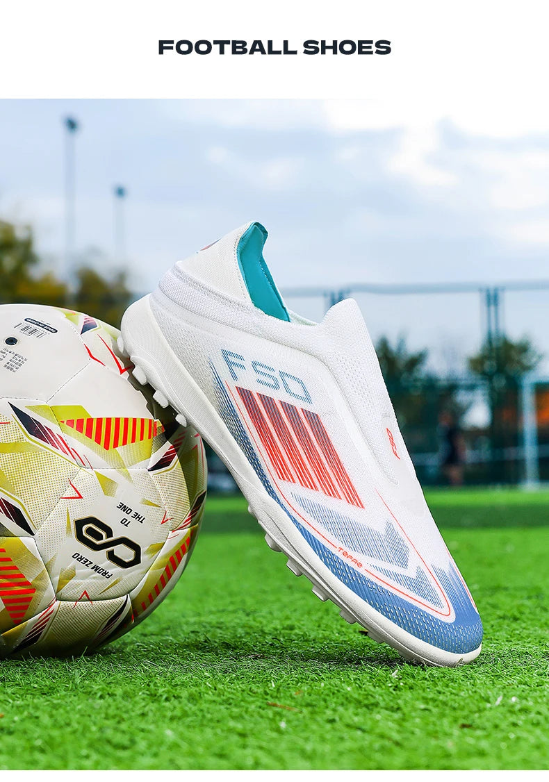 Neue Herren-Fußballschuhe für Kunstrasen – bequeme Fußballschuhe, Sport-FG-Rasenschuhe, Futsal, rutschfest, Outdoor, für Erwachsene, ultraleicht und rutschhemmend