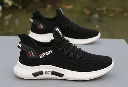 Chaussures d'été en maille respirante pour hommes, chaussures de papa, chaussures de sport et de loisirs pour hommes, chaussures blanches tissées antidérapantes et Anti-odeur pour hommes