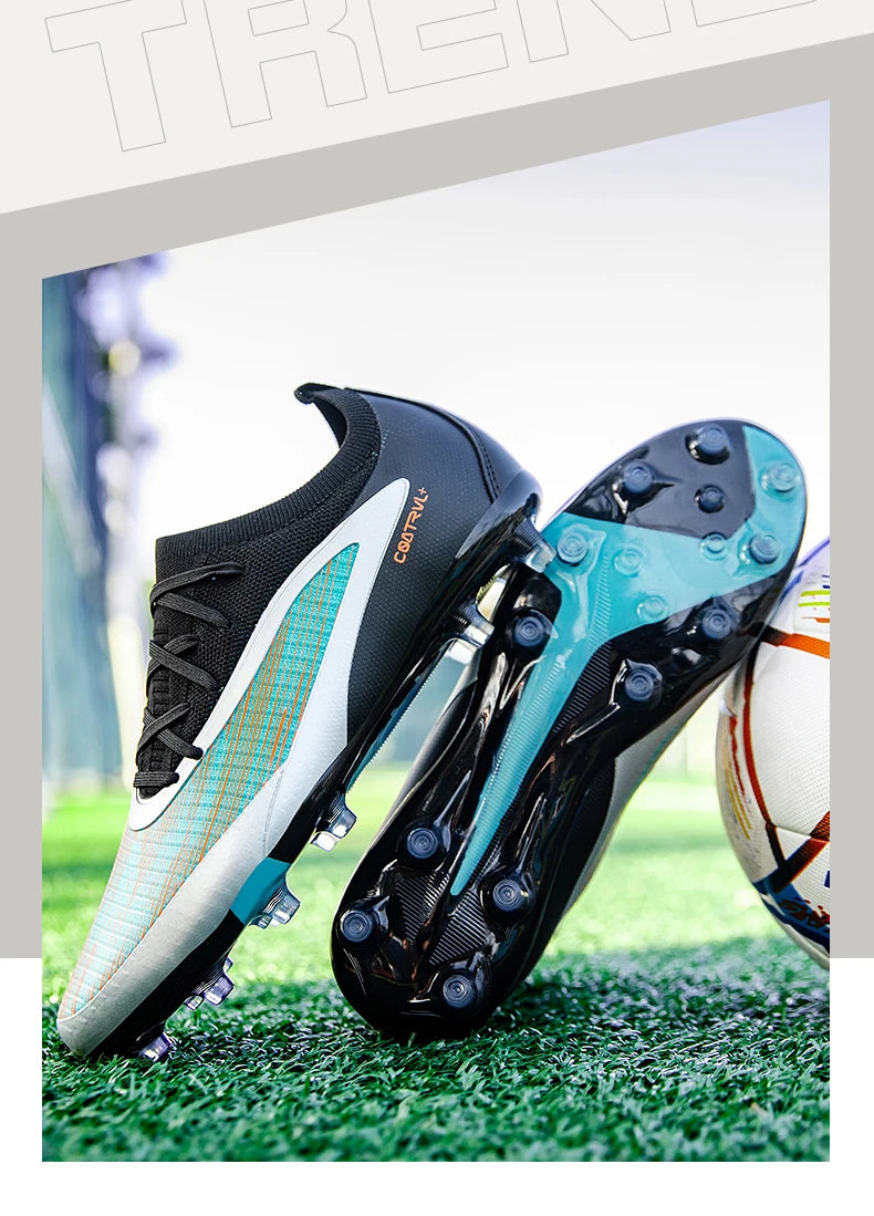 Scarpe da calcio TF da uomo, sneakers professionali per calcetto e futsal, scarpe da soccer casual da uomo di alta qualità per allenamento