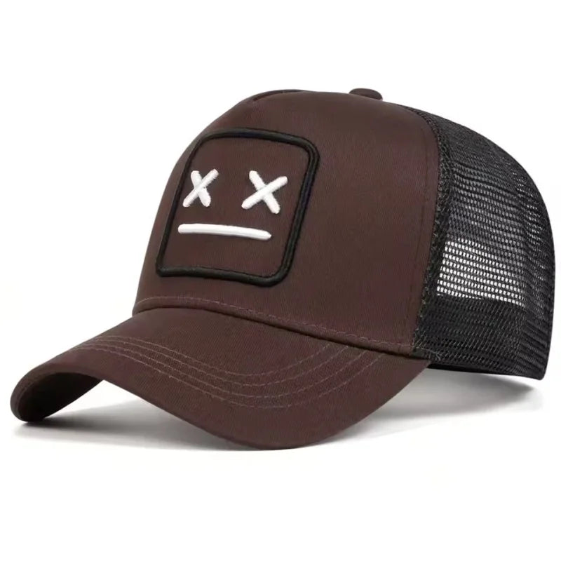 Casquettes de baseball unisexes XX brodées, à filet, ajustables, décontractées, pour le printemps et l’été, avec protection solaire