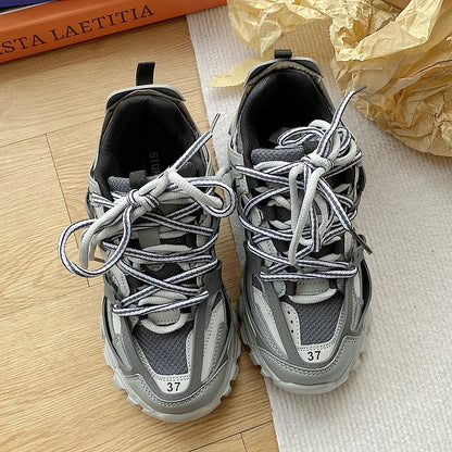 Brand Design Sneakers for Men, Fashion New Men's Chunky Sneakers, Male and Female Dad Shoes, Trendy Girls' and Boys' Casual Sports Shoes