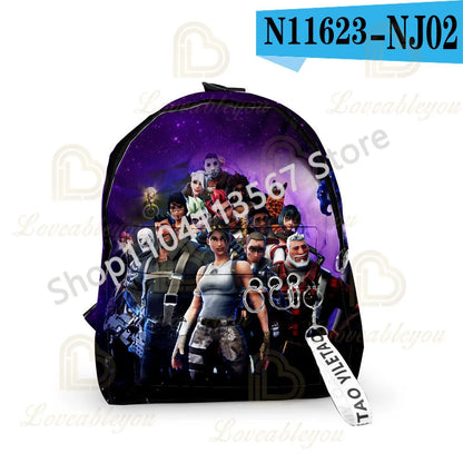 3Pcs/Sets Fortnite School Bags for Boys Girls Cartoon Battle Royale Game Book Bags Sets Games Backpacks School Gifts