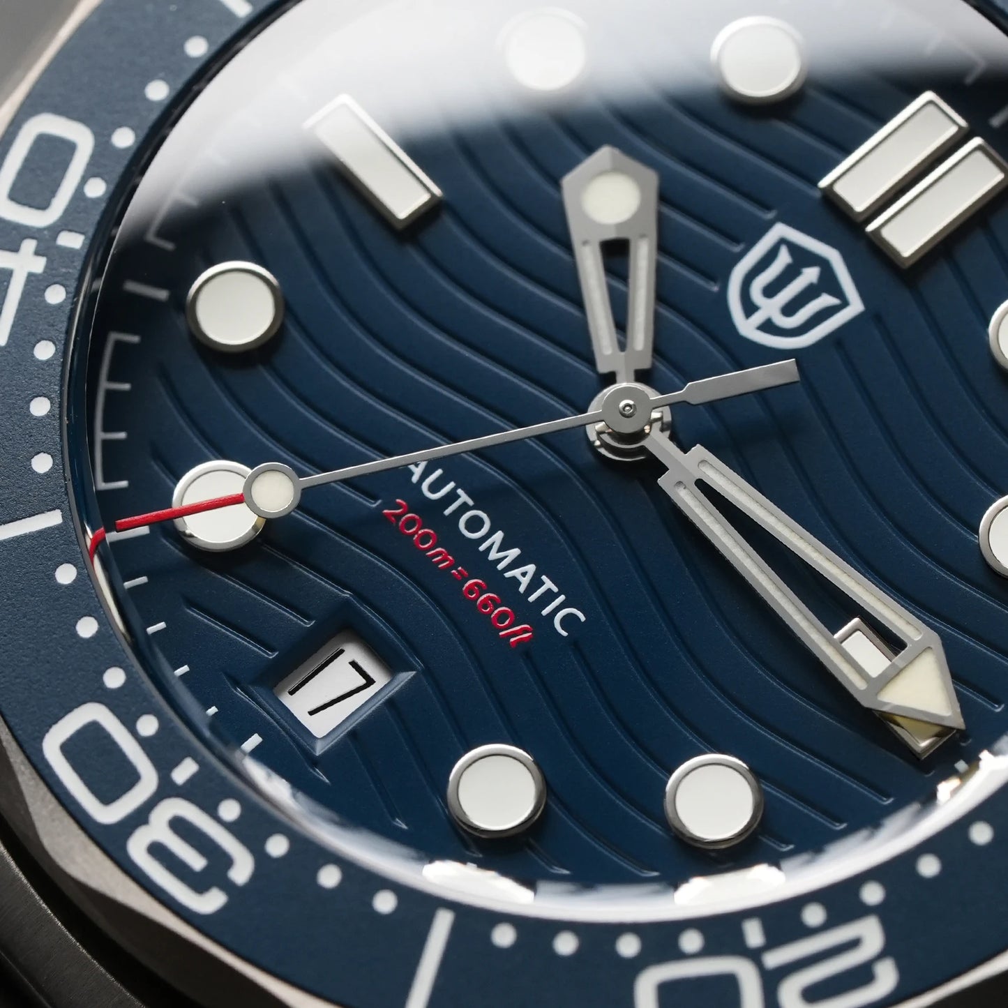 Watchdives WD007 V2 39mm Titanium Dive Watch PT5000 Automatic Movement Luminous 200m Waterproof Domed Bubble Sapphire Watches