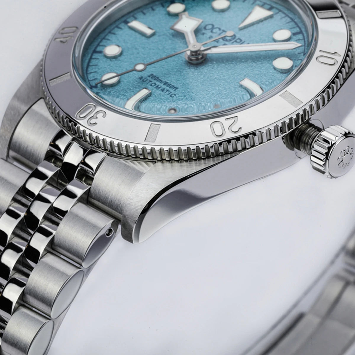 Octopus Kraken 37mm Dive Watch Men BB54 PT5000 Automatic Mechanical Movement Sapphire Crystal Aluminum Bezel STL Bracelet 20Bar