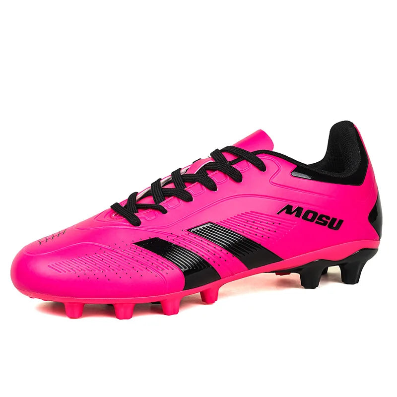 Nuove scarpe da calcio da uomo e donna, scarpe sportive per interni ed esterni con tacchetti lunghi e spezzati per allenamento su tappeto da calcio