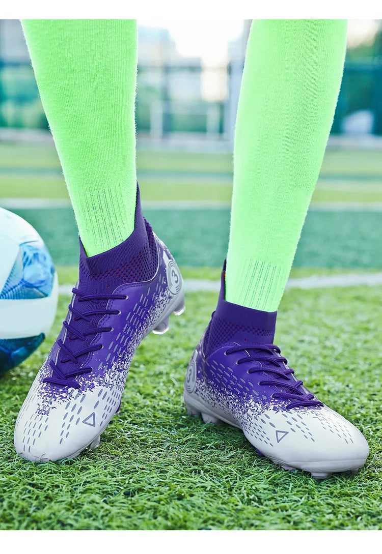Teenage Adult Football Shoes New Fashion Large Size Sneakers Outdoor Professional Competition Training Football Footwear 31-48