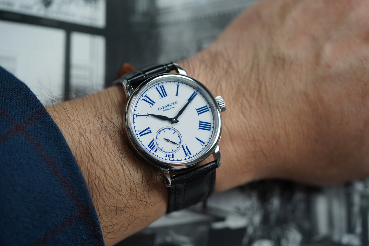 FARASUTE 2026 Fashion Power Reserve 80 hours Hangzhou Customized Movement Manual Mechanical Watch For Men Sapphire Crystal reloj