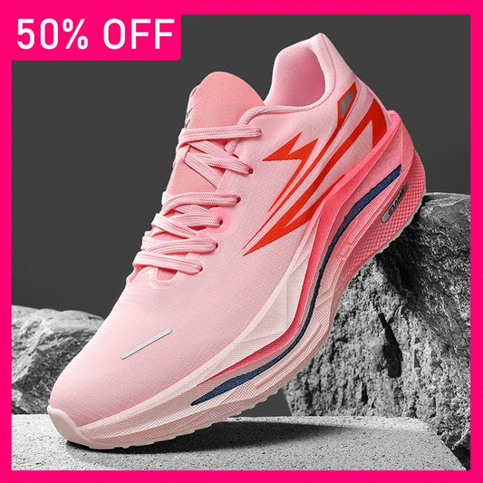 Unisex Sports Shoes Fashionable Lace Up Running Shock-absorbing Anti Slip Rebound Training Shoes 2026 New Outdoor Fitness Shoes