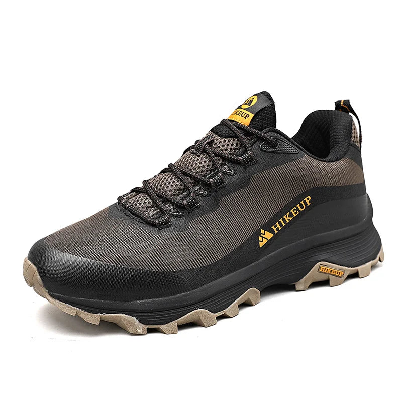 HIKEUP Outdoor Running Shoes Men Women Anti-skid Hiking Camping Sports Trail Male Safety Footwear Comfort Trekking Sneakers