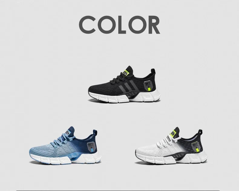 New Fashion Runnning Sport Shoes Men Sneakers Lightweight Breathable Mesh Comfortable Men's Casual Shoes Outdoor Jogging Zapatos