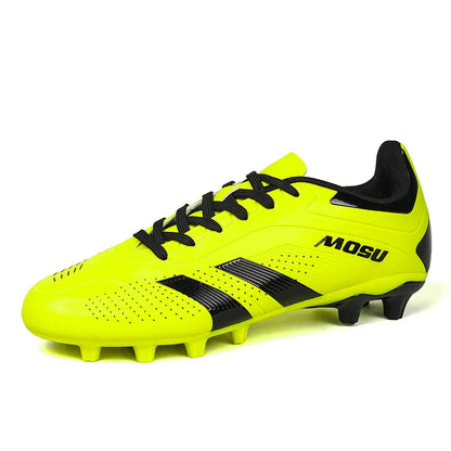 Nuove scarpe da calcio da uomo e donna, scarpe sportive per interni ed esterni con tacchetti lunghi e spezzati per allenamento su tappeto da calcio
