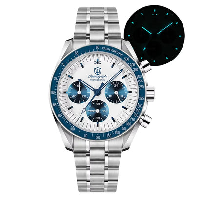 Watchdives New Wd1863 Quartz Men Watch VK63 Chronograph Bubble Sapphire Waterproof 39Mm Steel Top Brand Luxury Business Watch