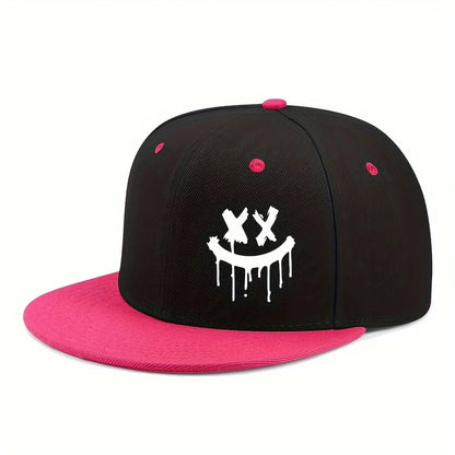 Halloween Themed Outdoor Event Truck Driver Hat Flat Adjustable Brimmed Baseball Caps Unisex Hip-Hop Hats Fashionable Headwear