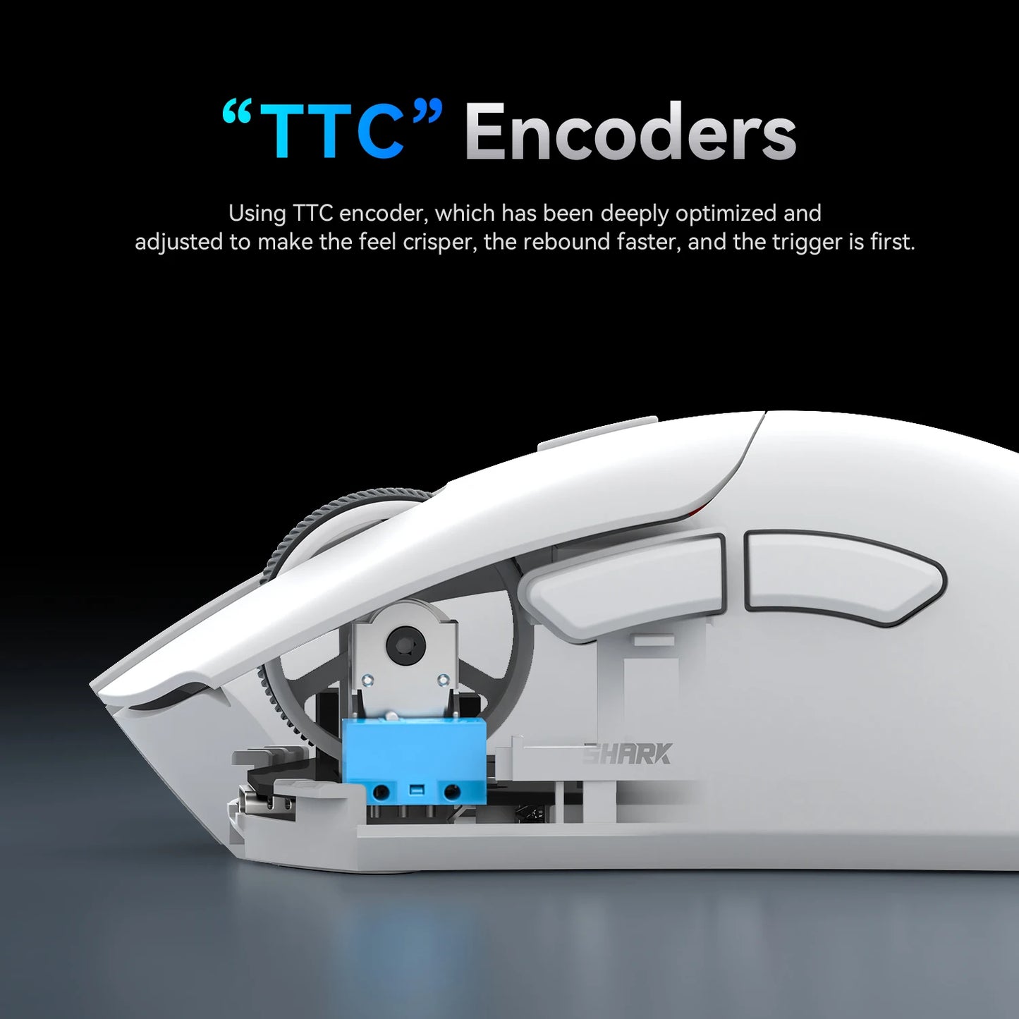 ATTACK SHARK R1 Tri-mode Gaming Mouse, PixArt PAW3311 Sensor, 18000 DPI, 1000hz, 59g Ultralight for Big Hand, for PC/Mac