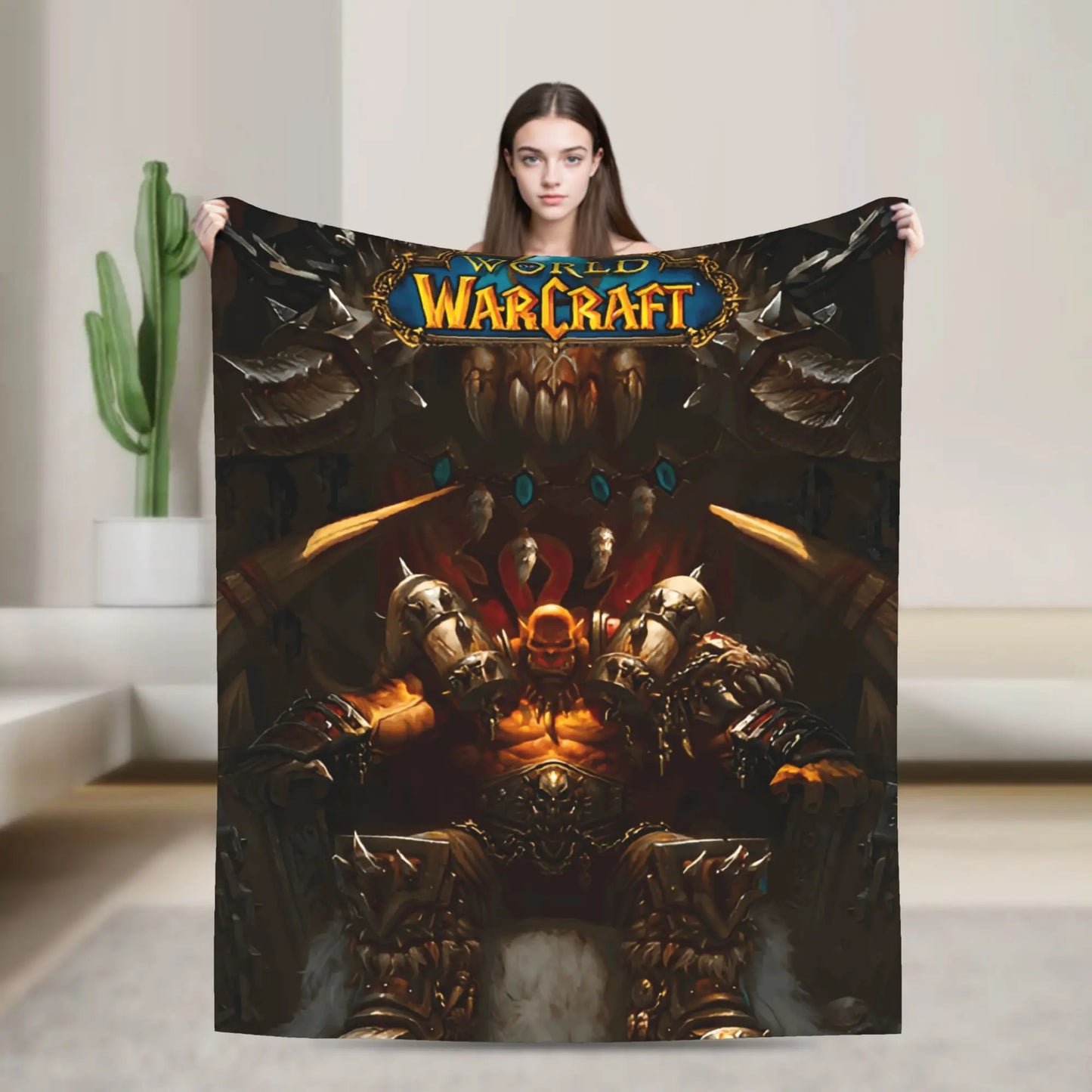 World of Warcraft, WOW Game Blanket Quality Super Warm  Throw Blanket Winter Picnic Outdoor Graphic Bedspread