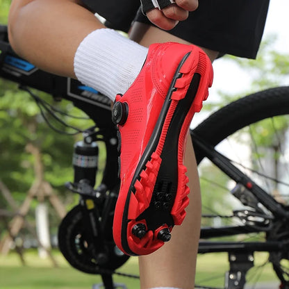 Zapatillas de ciclismo de montaña para hombre MTB, transpirables, antideslizantes, de alta dureza, aptas para carreras en carretera al aire libre y rutas de montaña off-road 37-46