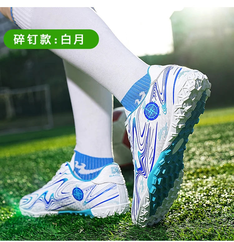 Kids Youth Soccer Cleats Football Shoes Men Non Slip Breathable Lightweight Training Sneakers Boys Children Football Match Boots