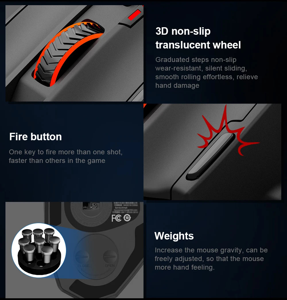 E-YOOSO X-39 USB Wired RGB Gaming Mouse 24000 DPI SG8960 19 buttons programmable game Optical mice for Computer PC Laptop