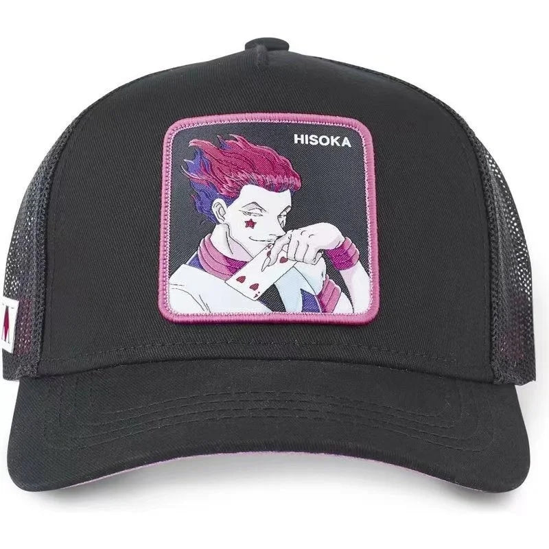 Casquette Hunter X Hunter d'été, casquette de baseball snapback pour homme, brodée, style hip-hop, visière pare-soleil, casquette trucker ajustable en maille