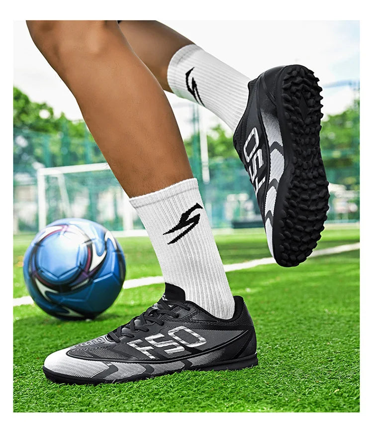 Nouvelles Chaussures de Football de Qualité pour Hommes Antidérapantes, Crampons de Football Ultralégers TF/FG pour Garçons