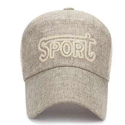 Muoti Ulkoilu Urheilu Baseball-lippis Rento Snapback-lippis Pellavaverkkokangas, brodeeraus Sopii keväälle, kesälle ja syksylle