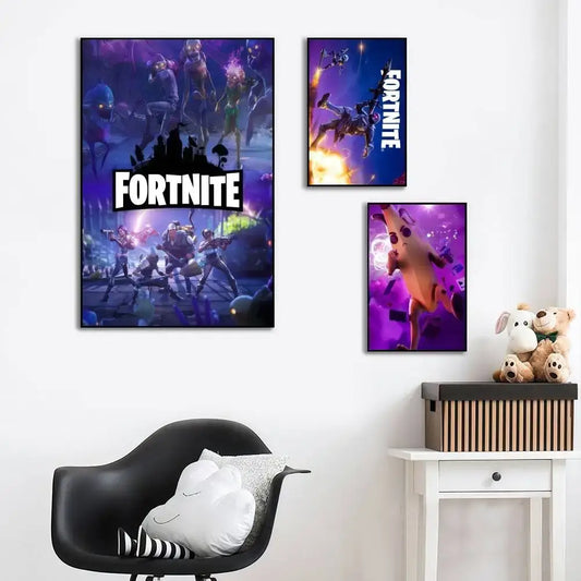 cool F-FORTNITE  high-definition poster sticker, sprucing up home and room walls, available in diverse styles.
